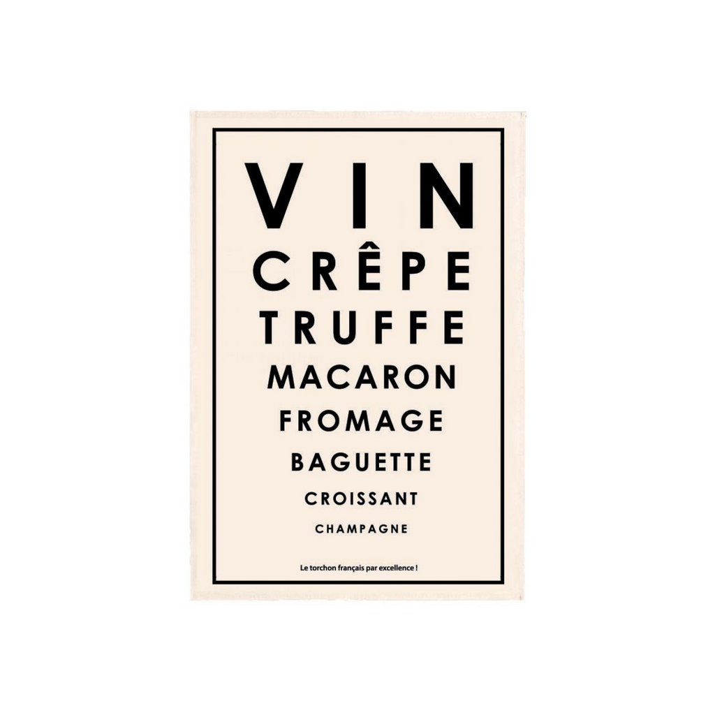 eye-test tea towel