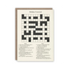 birthday crossword card