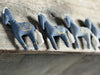 denim horse decorations