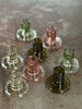 short glass candlestick