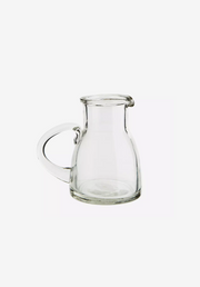 a petite glass jug, ideal for milk and cream.