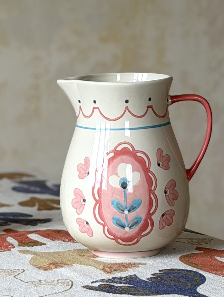 folksy floral jug