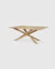 mila rectangular oak dining table