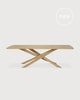 mila rectangular oak dining table
