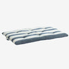 grey/blue striped mattress