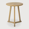 bella oak side table