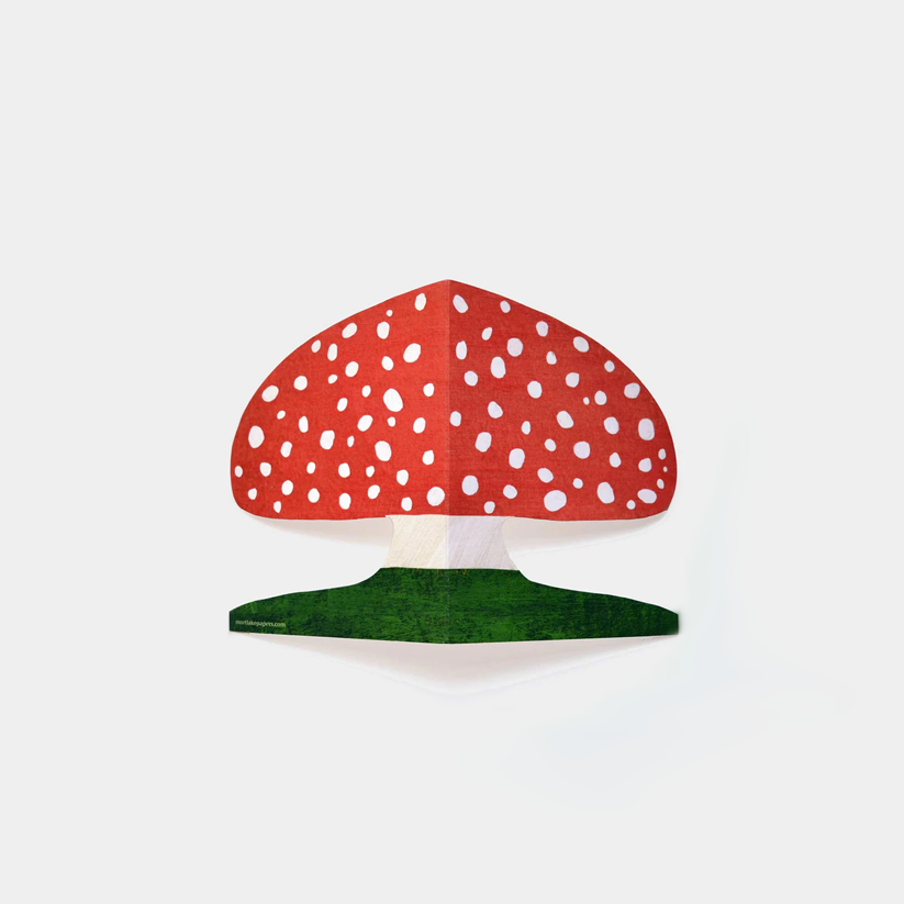 mushroom shaped card