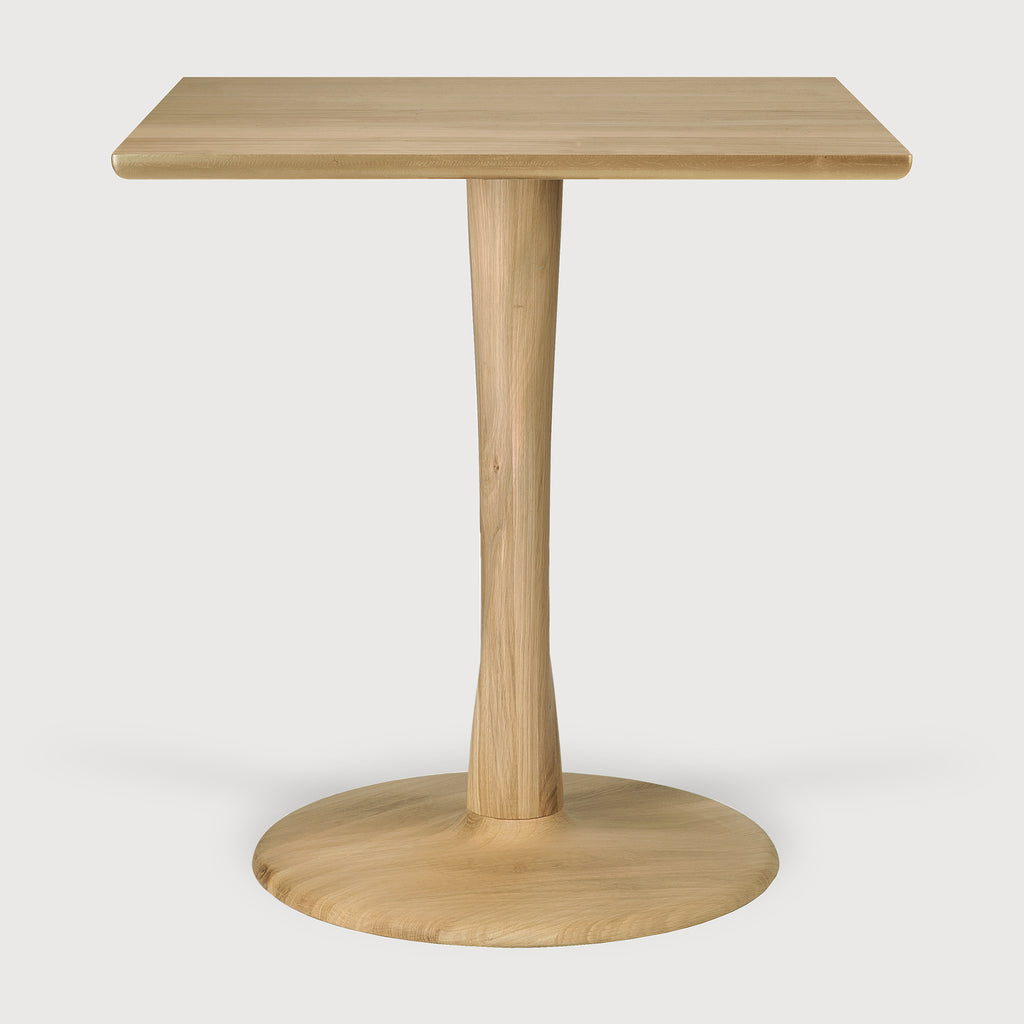lottie oak pedestal table
