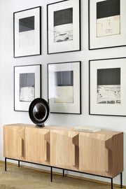 faceted oak front 