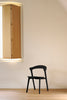 black amelie oak dining chairs