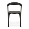 black amelie oak dining chairs