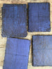 bundles of indigo paper