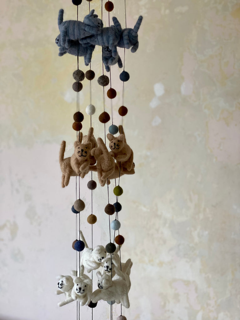 fairtrade cat garland