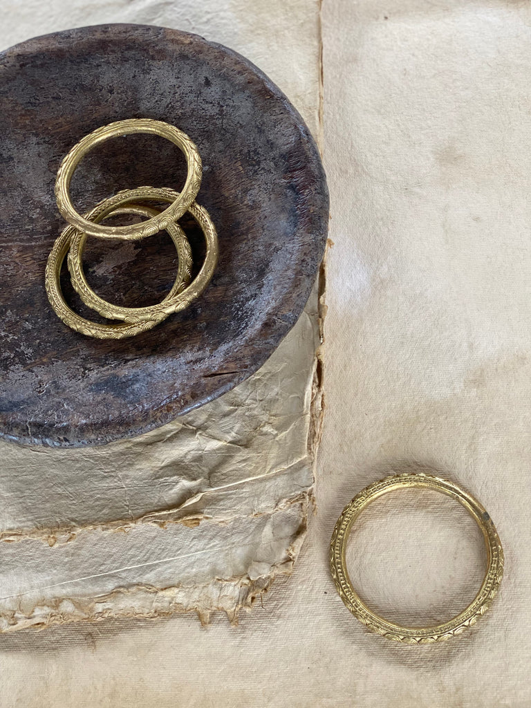 antique brass bangle