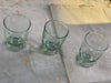 rippled recycled wine glasses