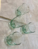 rippled recycled wine glasses