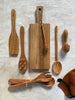 olive and cherry wood utensils