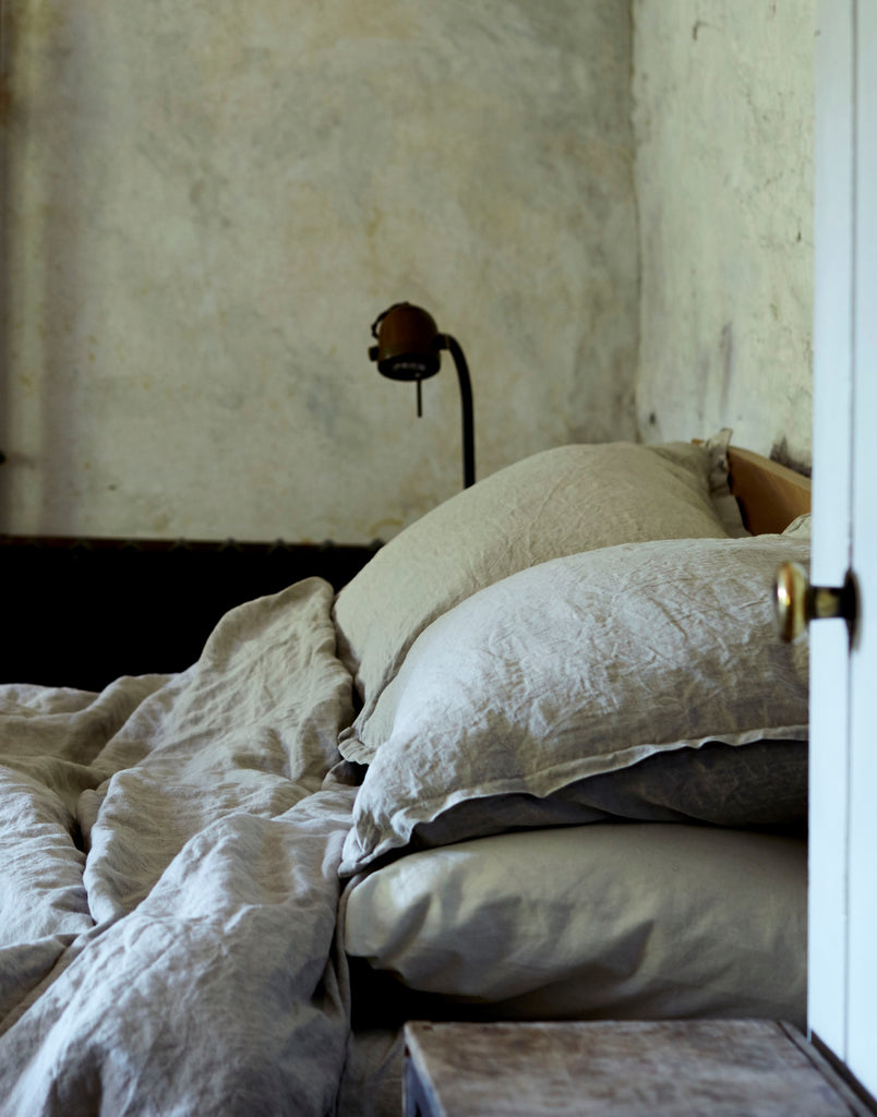 baileys stonewashed natural bed linen